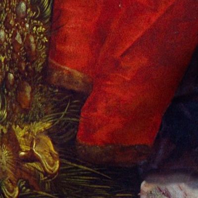 Albrecht DÃ¼rer - Feast of the Rose Garlands - 2 yards repeat