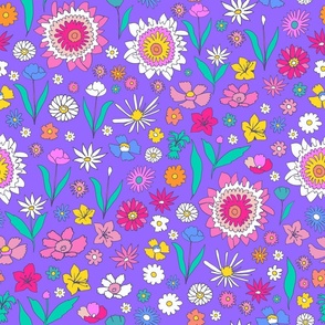 Colorful Spring Flowers Print