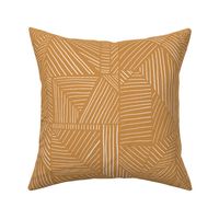 Modern Linear Geometric in Burnt Orange - Large Scale