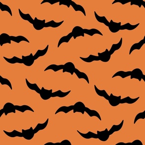 large bats / black on orange