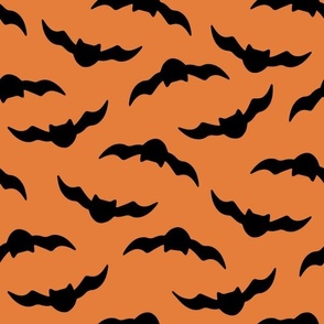 medium bats / black on orange