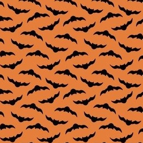 mini bats / black on orange