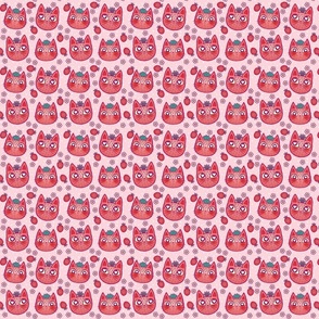 strawpurry kittens small pink