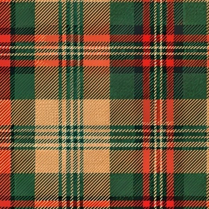 Plaid - Red and Green Shabby Chic Homespun Classic Christmas Vibes
