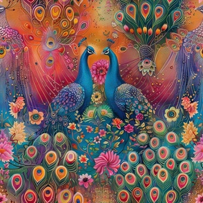 Psychedelic Peacocks