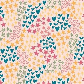 Hearts and Stars - Extra Large Scale