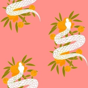 Floral Snake | White Snakes | Yellow Peonies