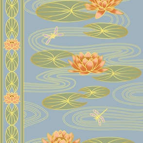 Art Deco Waterlilies