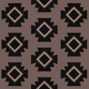 Neutral Aztec - brown and black
