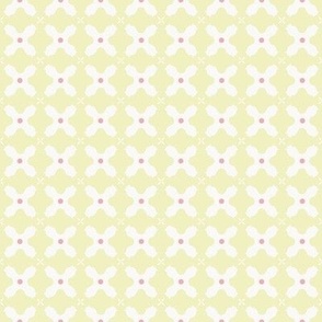 Geometric architectural shapes with dots – strawberry pink red – Small (S) Scale – fits the Ice Cream Neighborhood Collection, indulgent, sweet, playful, modern, quilting, summer