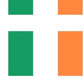 Flag of Ireland  - 18 cm x 10.8 cm (7.1x4.3") with 2 cm (3/4") white borders