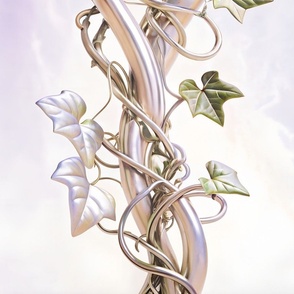 Chrome Ivy - Tendrils Airbrush Style Artwork