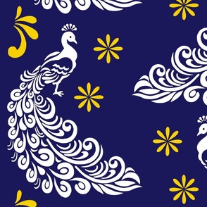 Golden Peacock Wallpaper