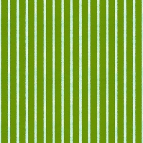 light blue watercolor stripes on green