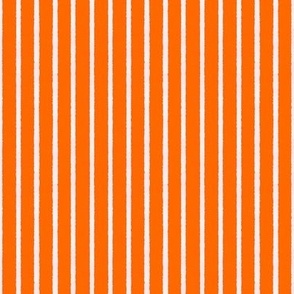 Lt blue watercolor stripes on orange