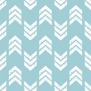 Light Blue Modern Chic: Textured Chevron Arrows Pattern, Jumbo