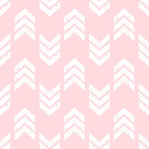 Light Pink Modern Chic: Textured Chevron Arrows Pattern, Jumbo