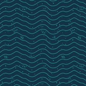 Medium 12'' Navy Waves