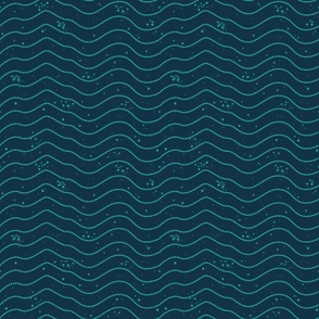 Small 9'' Navy Waves