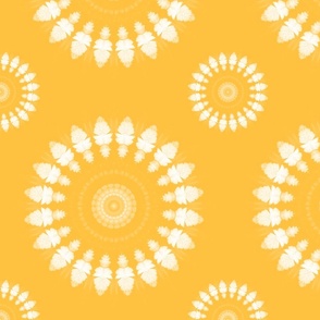 Retro Flower Power - Sunshine Yellow