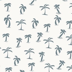 Medium Beach house tropical palm trees. Modern coconut tree in white off background.