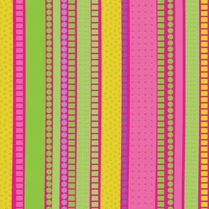 Mod Stripe-Pink Mardi Gras Palette