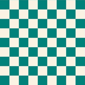 Classic Checker in green and beige blender co-ordinate for bedding, quilting, kids coastal chic