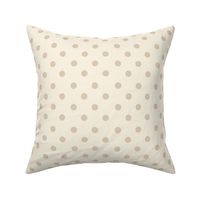 Classic Polka dots in sand and beige blender co-ordinate for bedding, quilting, kids coastal chic