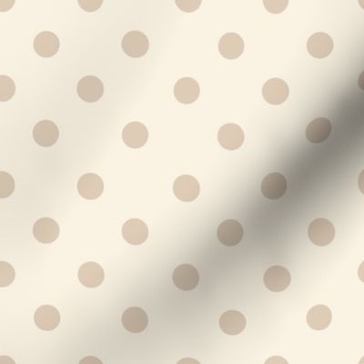 Classic Polka dots in sand and beige blender co-ordinate for bedding, quilting, kids coastal chic