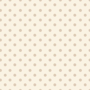 Classic Polka dots in sand and beige blender co-ordinate for bedding, quilting, kids coastal chic