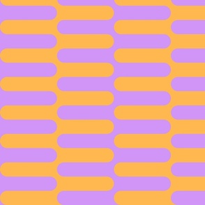 Zig Zag Mod Stripe Lavender and Yellow