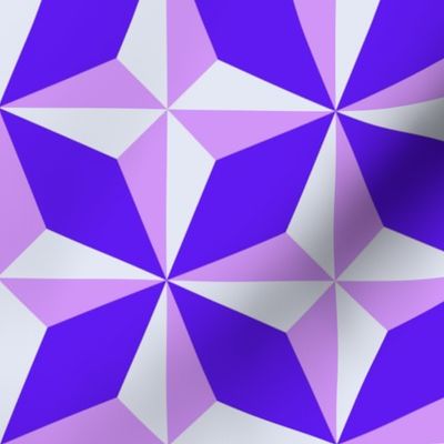 Electric Purple Mid Century Tile Star | Medium