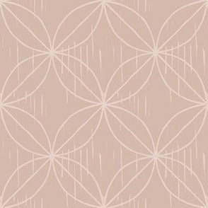 Geometric Flower - Neutral Background - Small Scale