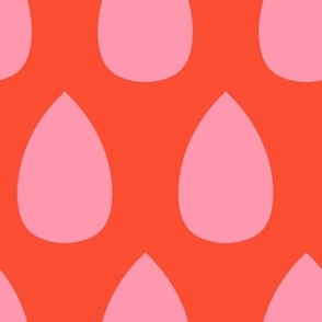 Handdrawn-vintage-light-pink-rain-drops-on-a-minimalist-bold-red-pepper-XL-jumbo