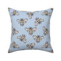 bees out of hives lt blue