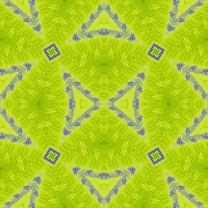 geometric lime green blue