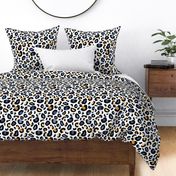 Blue and Brown Leopard print
