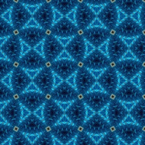 triangle of life - blue aqua - geometric 