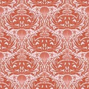 Whimsical Boho-Inspired Crabs in Rust Red and Blush Pink_Small
