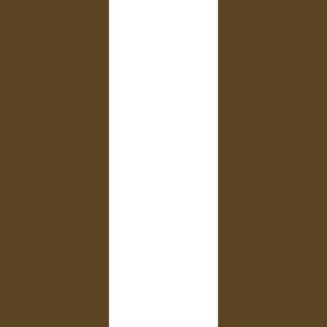6 “ Stripes in Brown and White (Coffee Brown) 