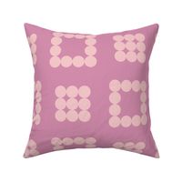 Chic Monochrome Circles in two shades of pink Scandinavian-Inspired 