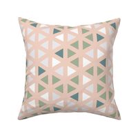 Geometric Neutral in  Peach and Green