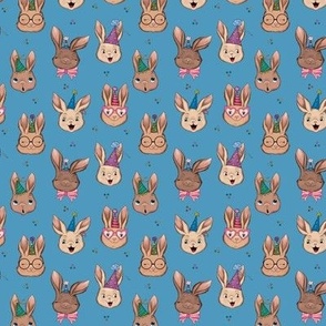 Party Bunnies on Bunny Blue small