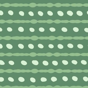 Colorful Stripes and Dots: Playful Nautical Design in Green M