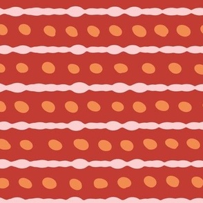 Colorful Stripes and Dots: Playful Nautical Design in Red M