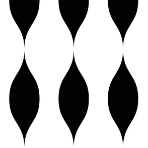 Vertical Black and White Waves