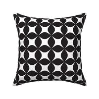 Geometric Black and White Simple Florals