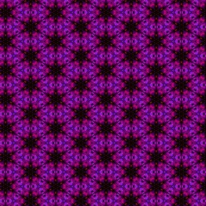 Purple, Black, and Deep Coral Chain Link Pattern