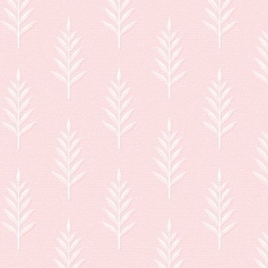 Margot Leaf Stem: Pastel Pink Botanical, Millennial Pink Leaf Sprigs