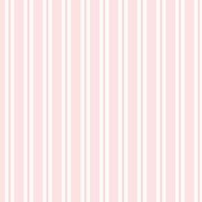 Allix Stripe: Pastel Pink Classic Stripe, Millennial Pink Narrow Stripe